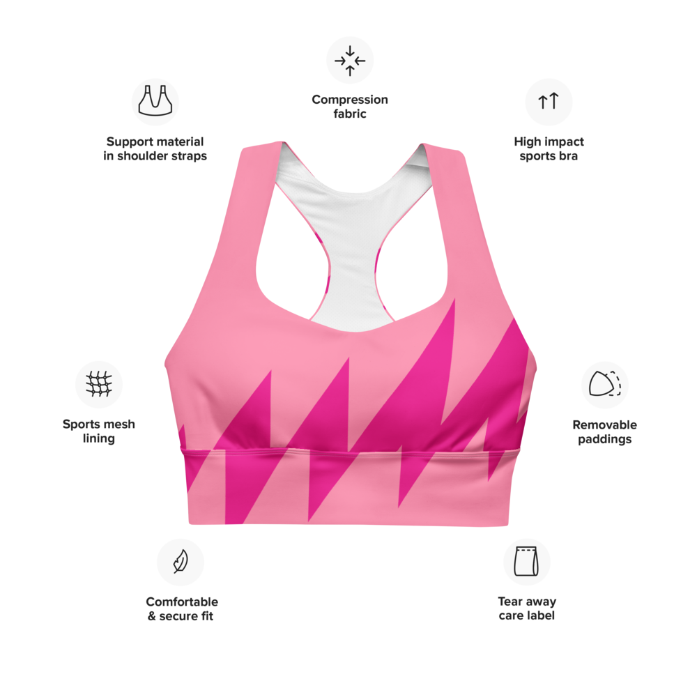 Tickle Me Pink | Sports Bra