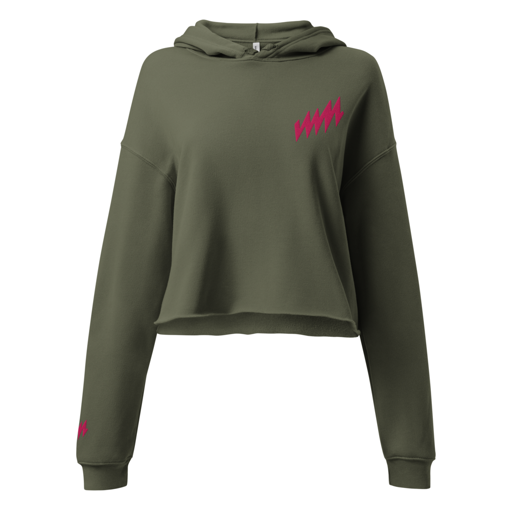 Crop Hoodie | Pink Label