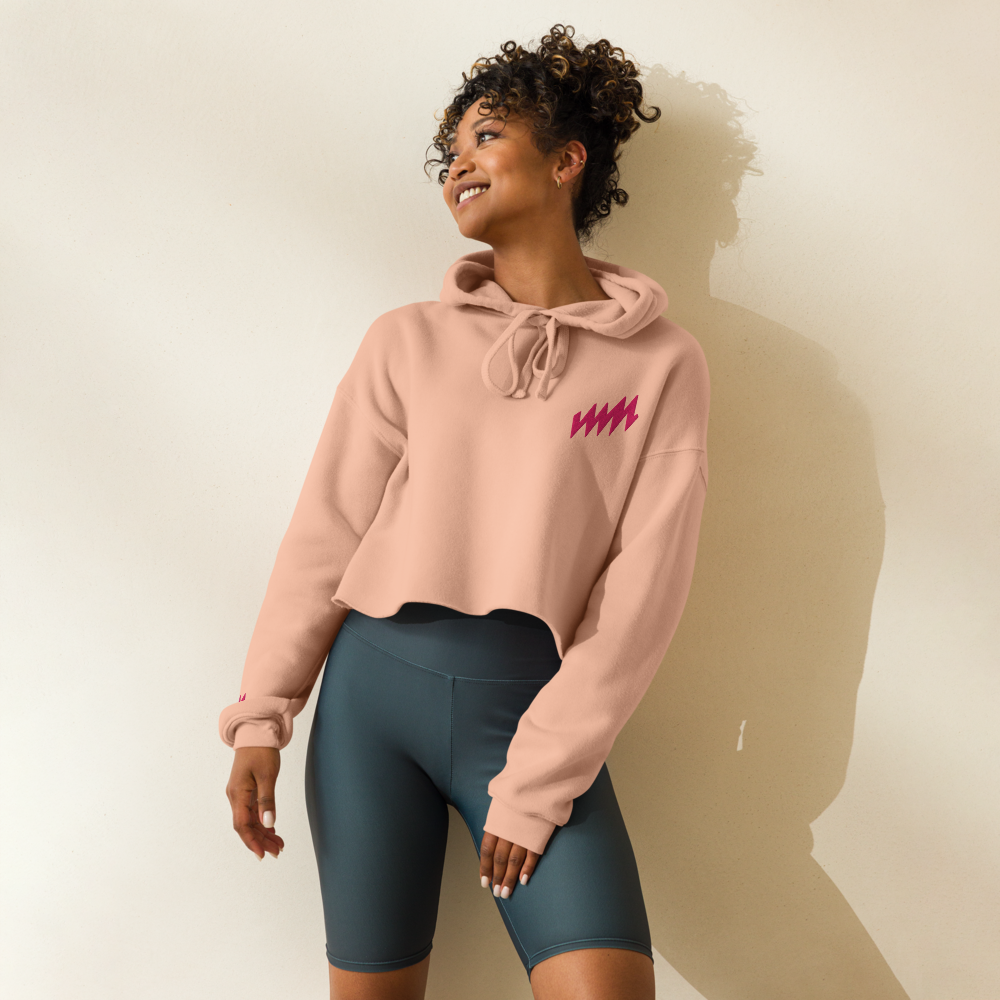 Crop Hoodie | Pink Label